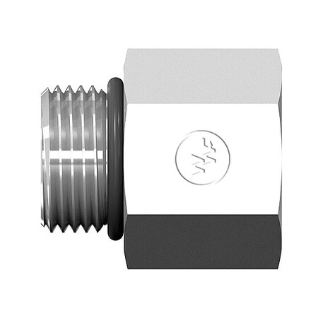 World Wide Fittings Male O-Ring Boss to Female O-Ring Boss Straight 6410X06X04